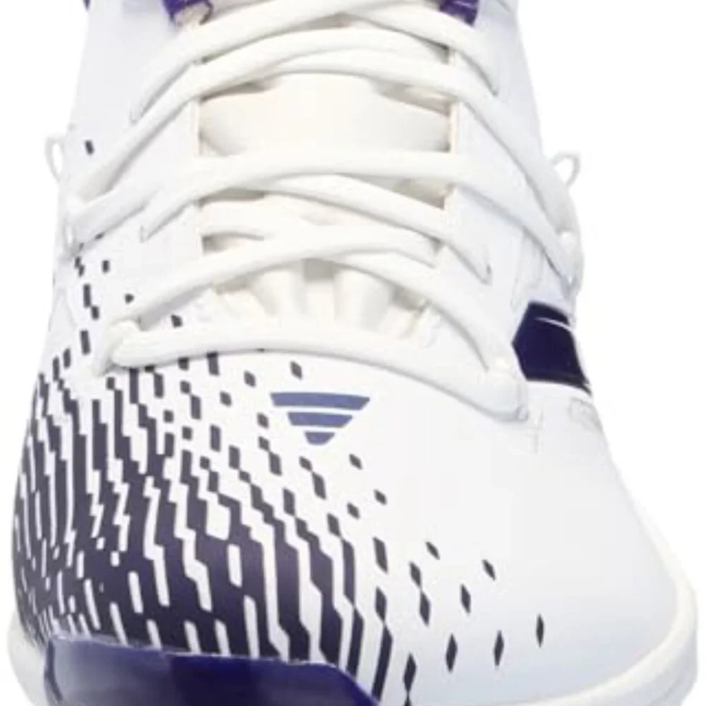 Adidas Men's AdiZero Afterburner Baseball Metal Cleats 14 Purple/White New‎
